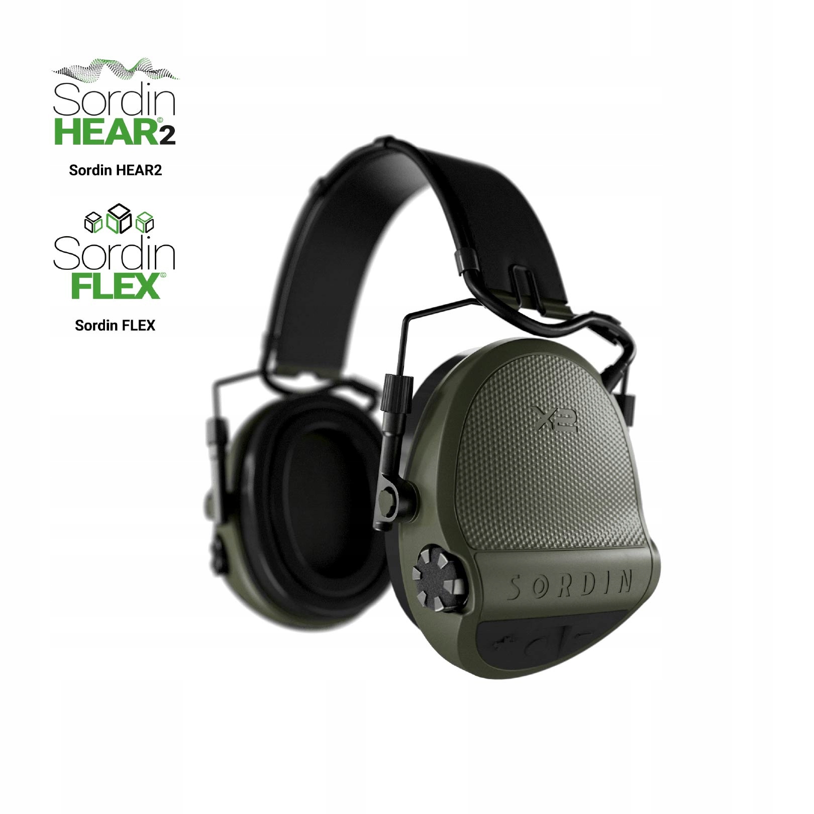 Sordin Supreme X2 Słuchawki Ochronniki Aktywne