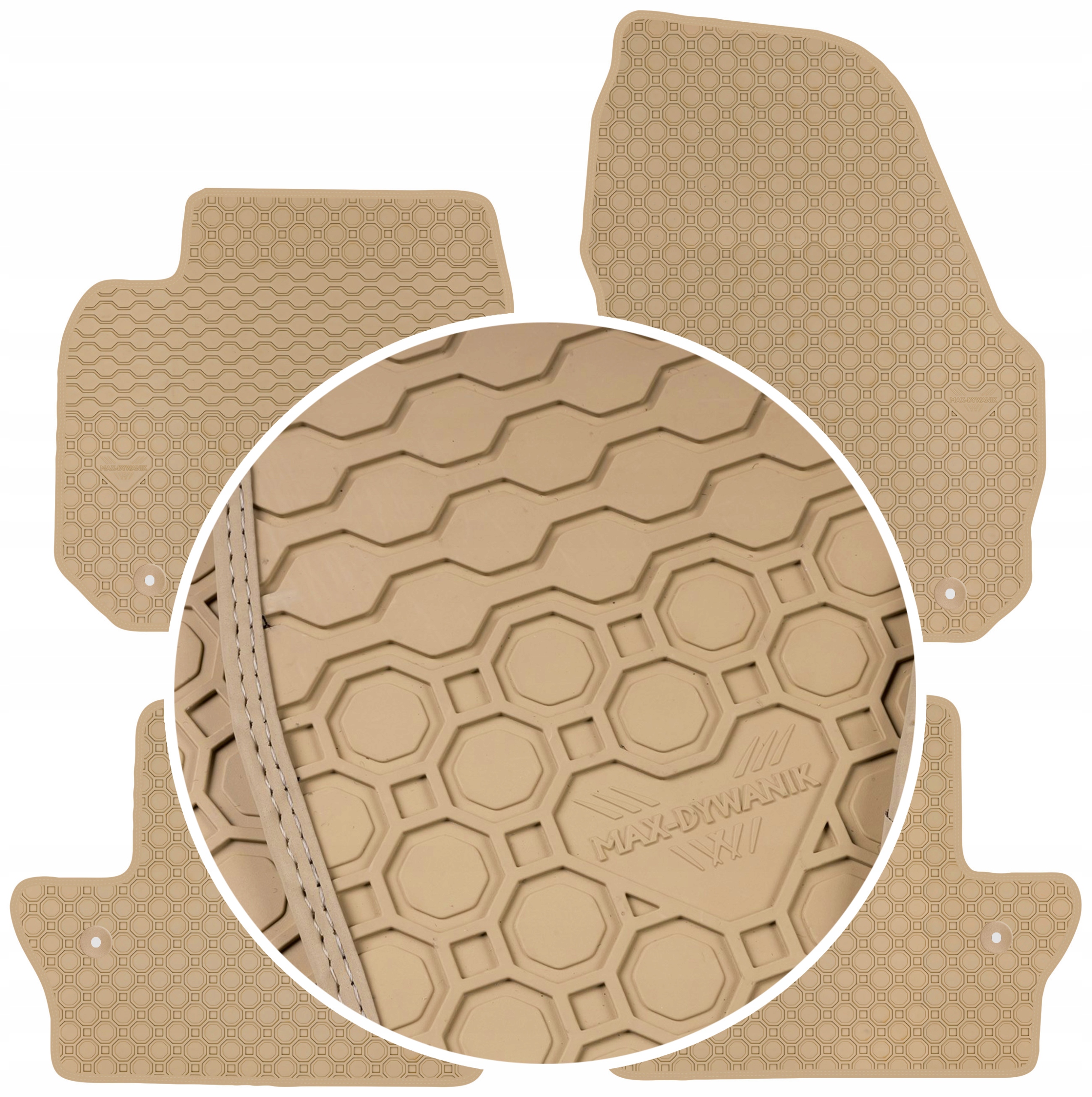 Volvo S60 II 2010-2018 Koberce guma Béžová