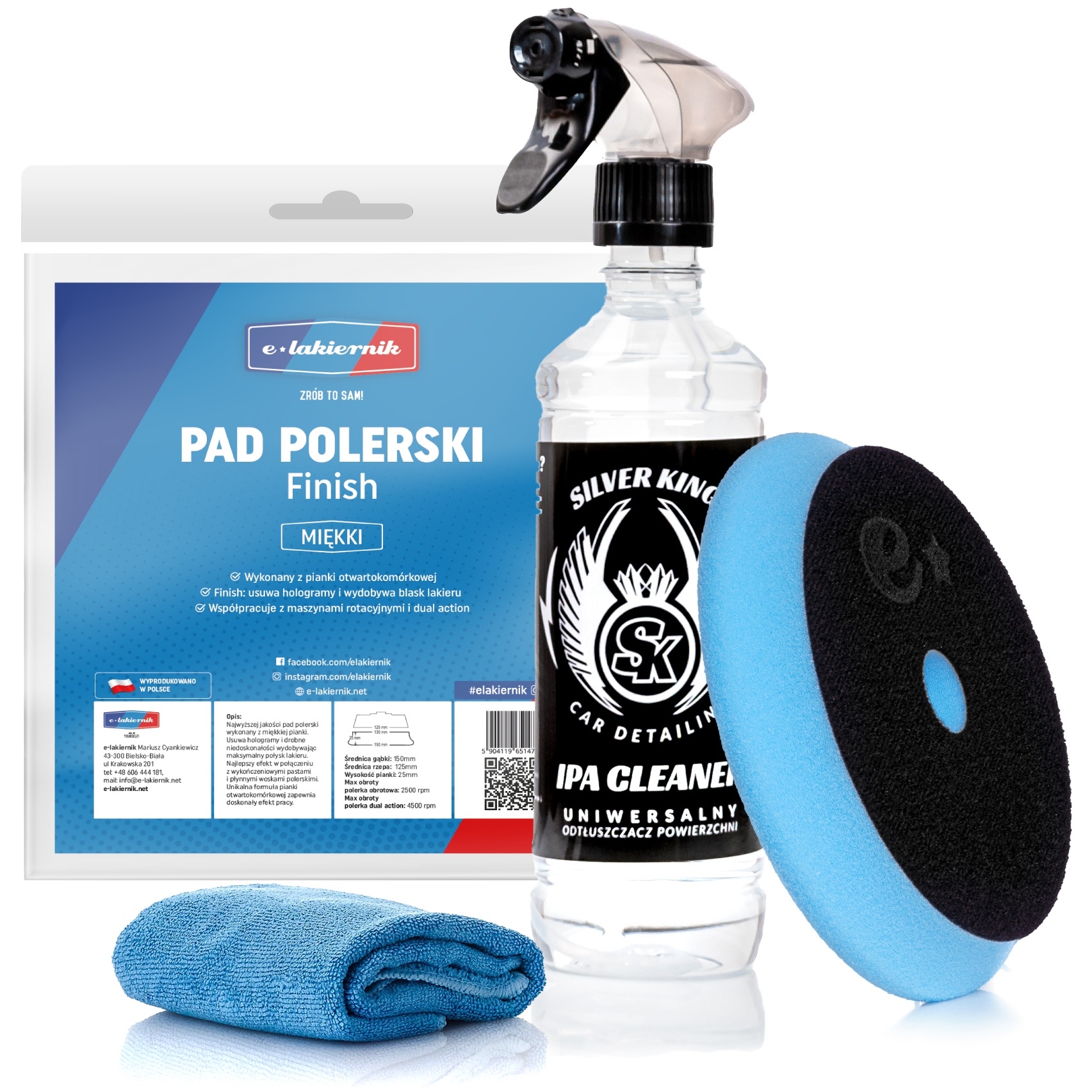 Wosk Menzerna Power Lock Protection Pad Polerski Finish IPA Mikrofibra Producent Menzerna