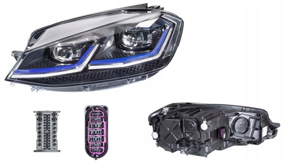 REFLEKTOR LAMPA LEWY VW GOLF VII 17- HELLA GTE