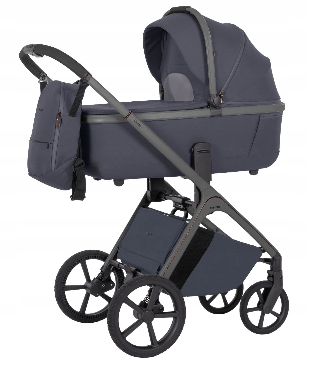 Wózek głęboko-spacerowy 2w1 Carrello Vector CRL-6550 Plum Grey Gondola