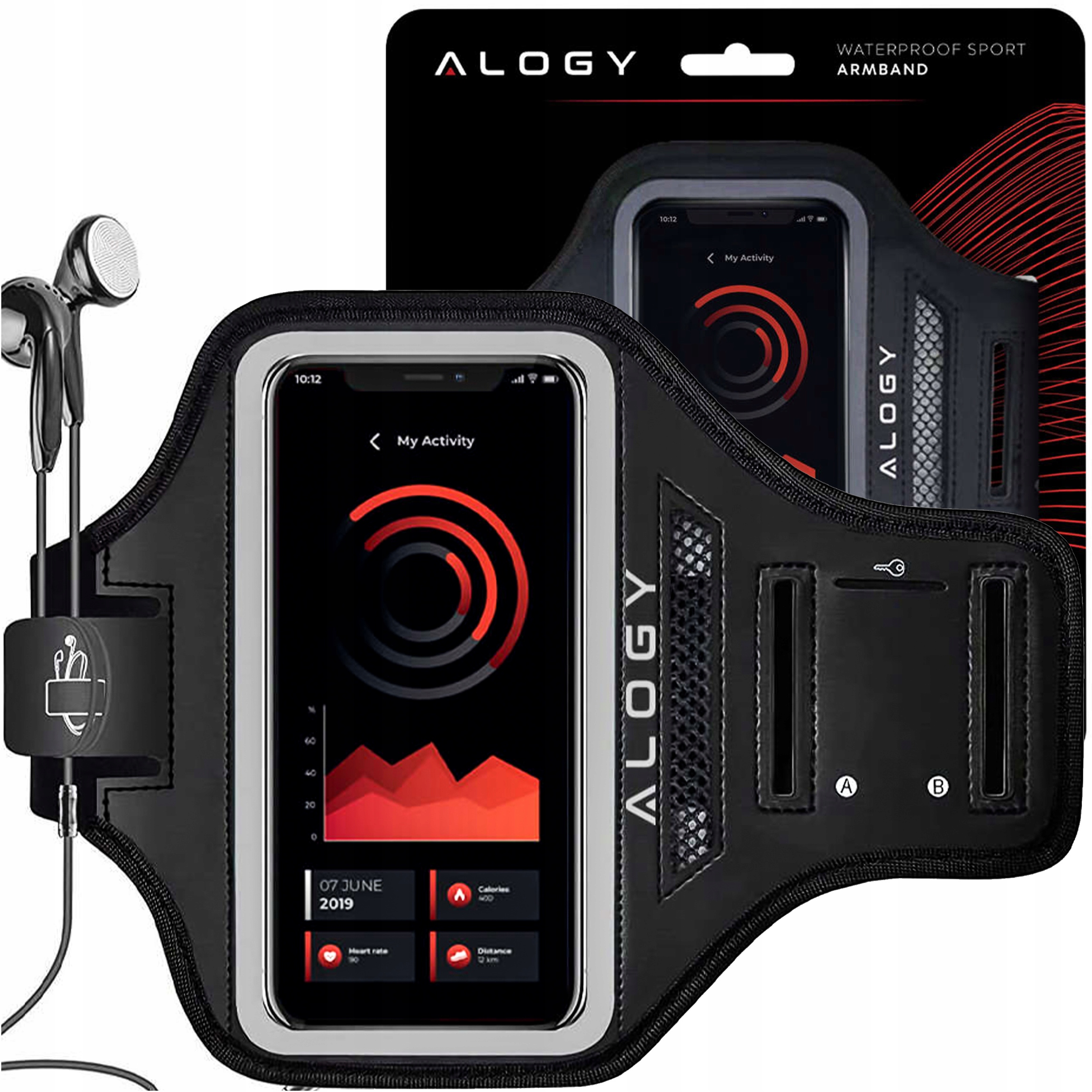 Etui Pokrowiec Opaska Na Ramię Na Telefon Armband Do 6.7" Do Biegania Alogy