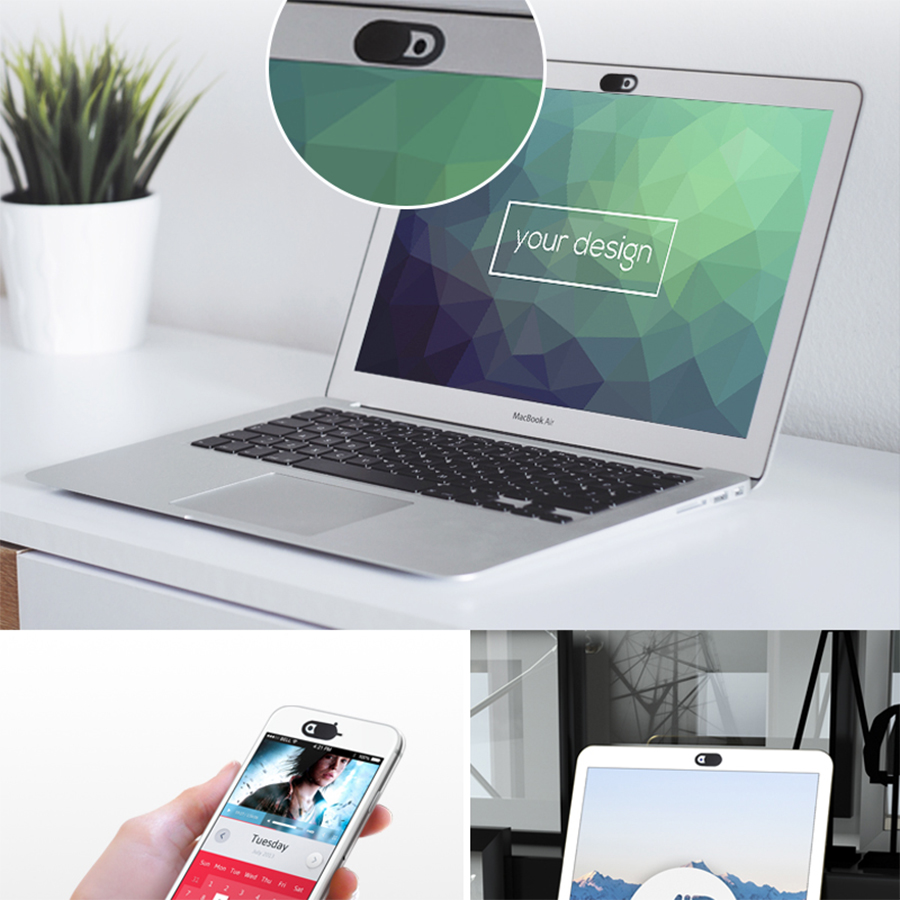 WEBCAM COVER ZAŚLEPKA ZASŁONKA KAMERY INTERNETOWEJ Model ultra slim zaślepka kamery internetowej