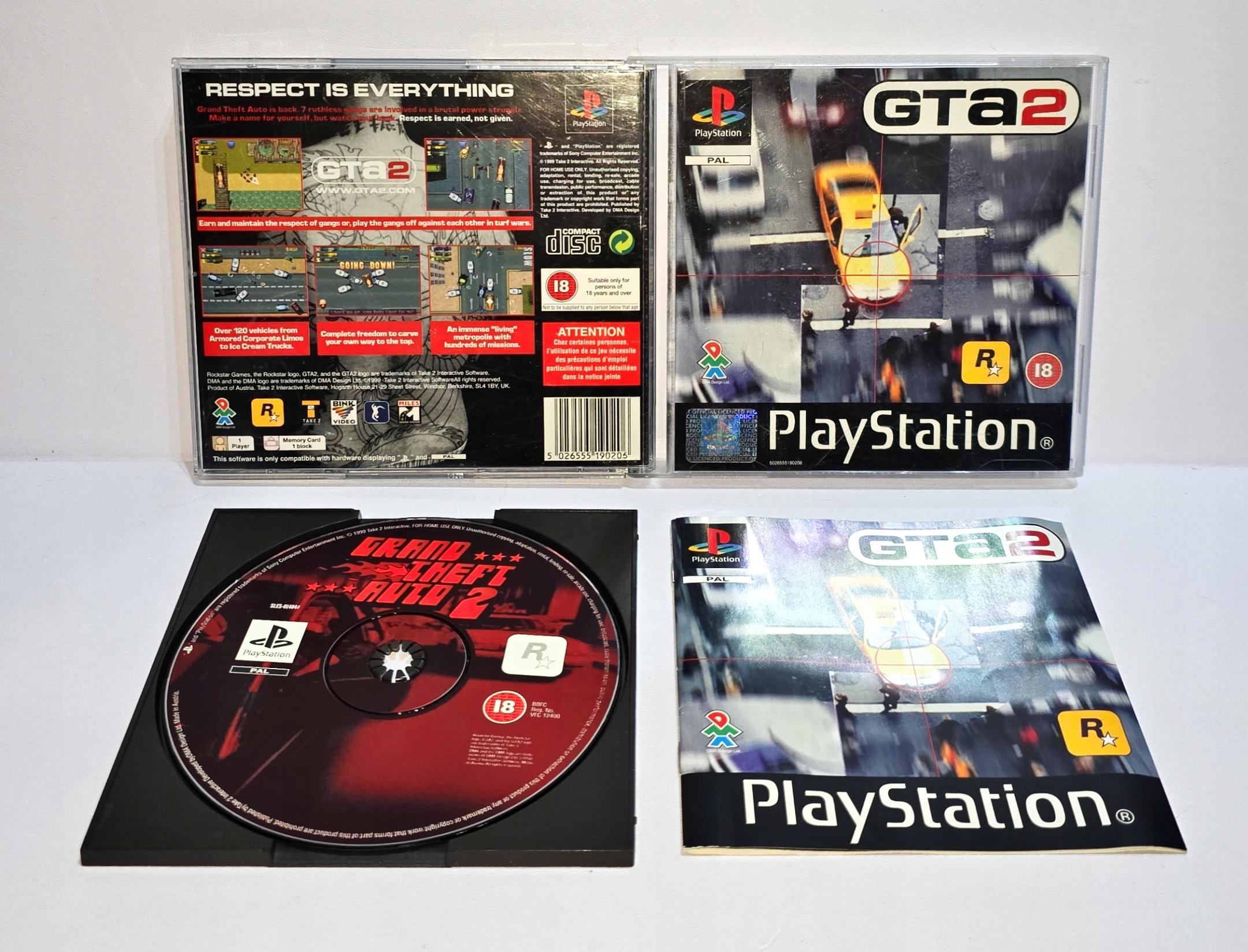 GRAND THEFT AUTO 2 GTA 2 PSX 3XA