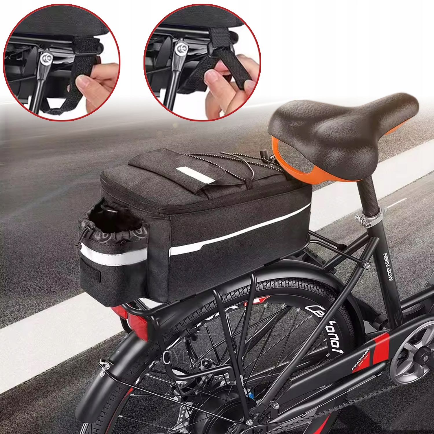 WODOODPORNA TORBA TERMICZNA NA ROWER BAGAŻNIK ROWEROWY ROWEROWA TYLNA KUFER Marka Inna marka