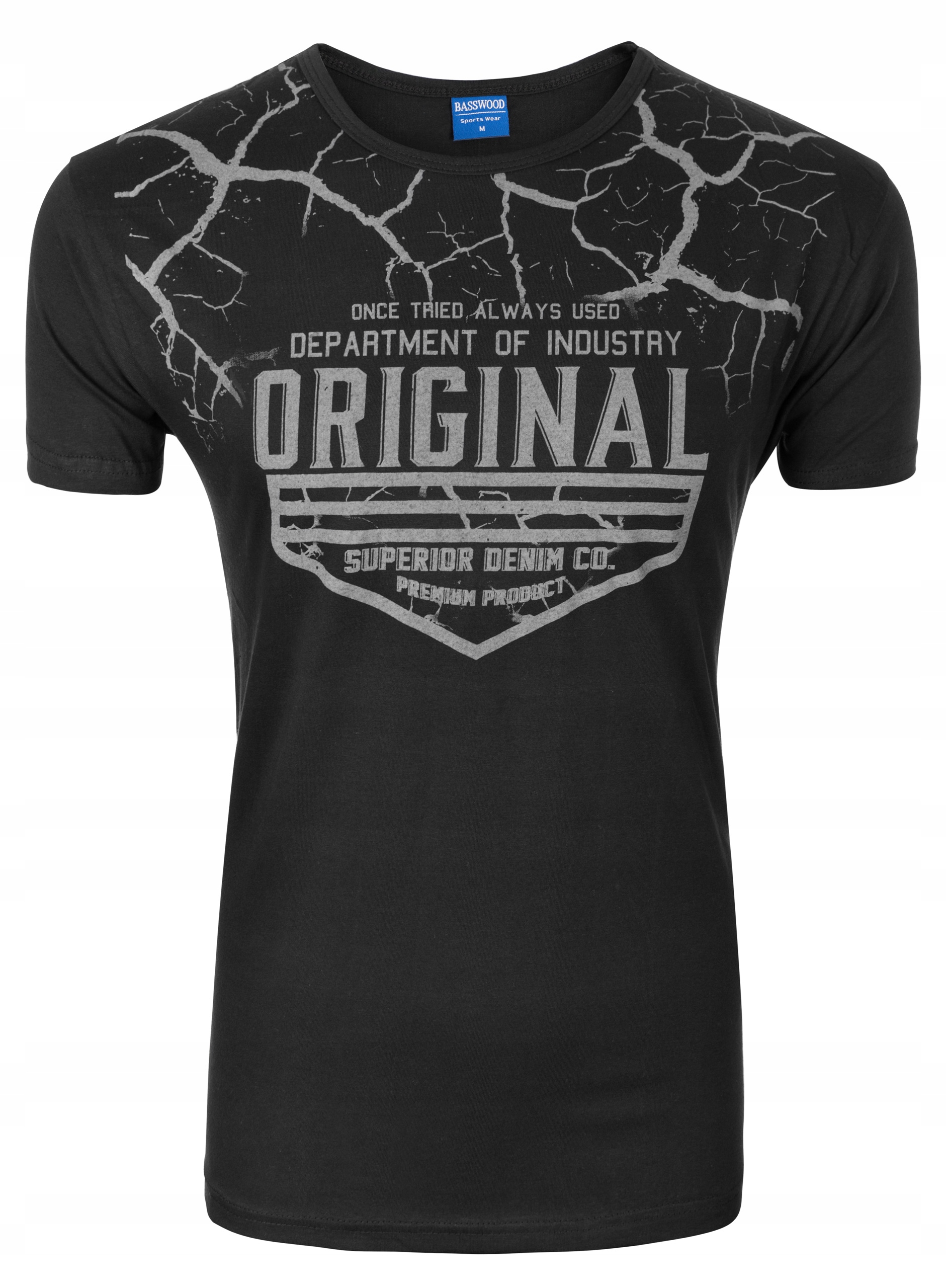 

Koszulka Podkoszulek T-shirt Męski 309 r XL czarny