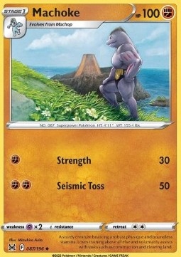 Karty Pokemon (LOR 087) Machoke (R)