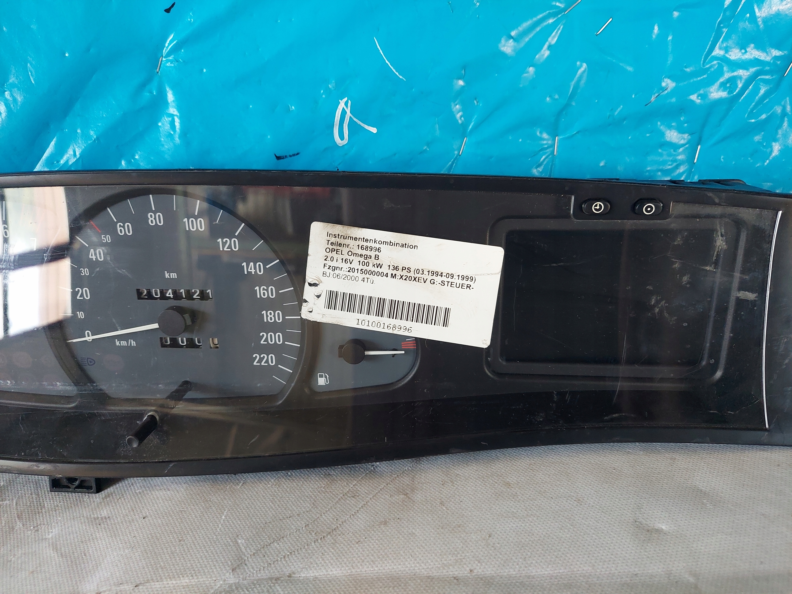 dials clock OMEGA B 2.0 16V 09228408AA