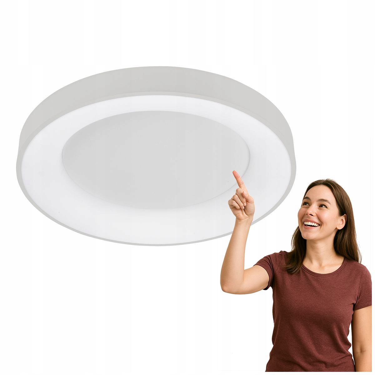 Stropné Svietidlo do obývačky Giulia Biely Moderný 60 cm Italux