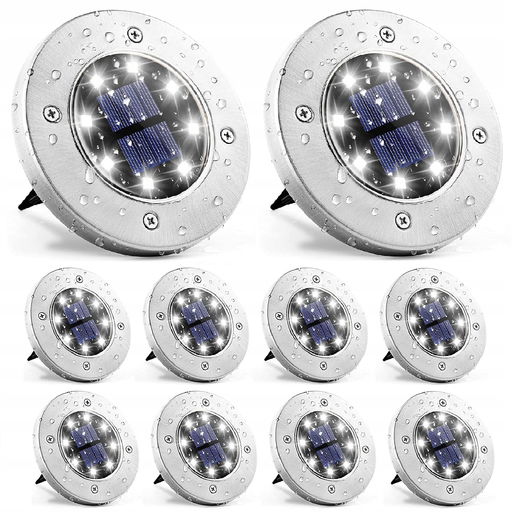 

Lampki Ogrodowe Solarne Gruntowe Led 10 szt Zestaw