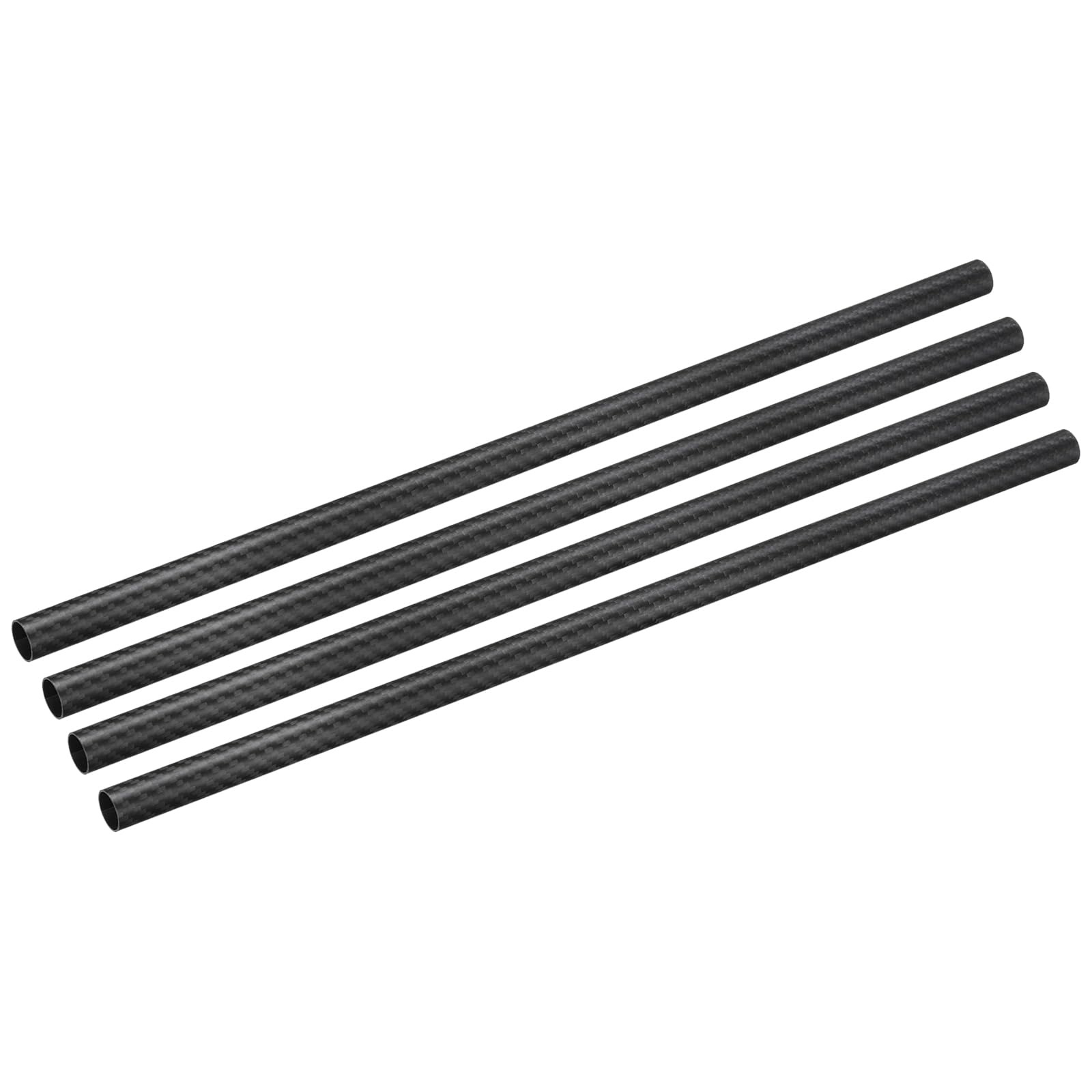 Trubky z uhlíkových vláken Carbon 3K Mat 16x18x500 mm Sada 4 ks Dron Prut