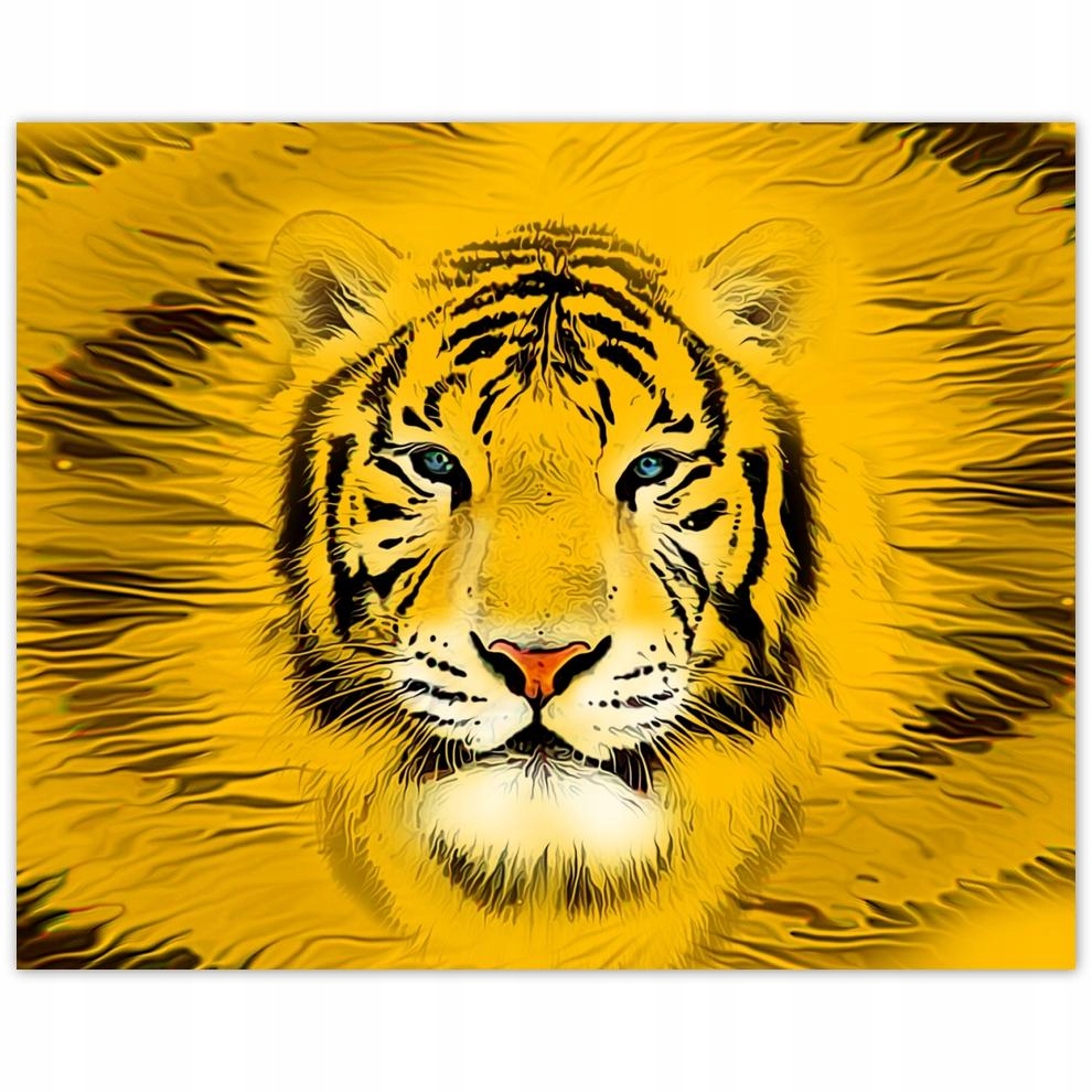 

Plakat 50x40 Żółty łeb tygrysa