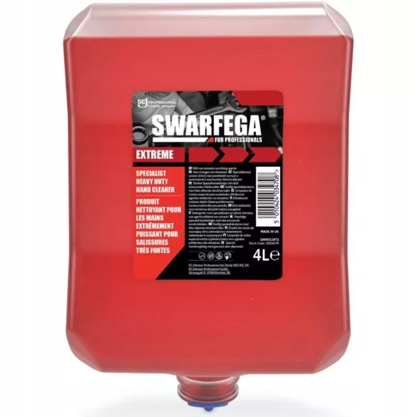 Swarfega Extreme Silny środek Czyszczący do Rąk Usuwa Olej Smary Farby 4L
