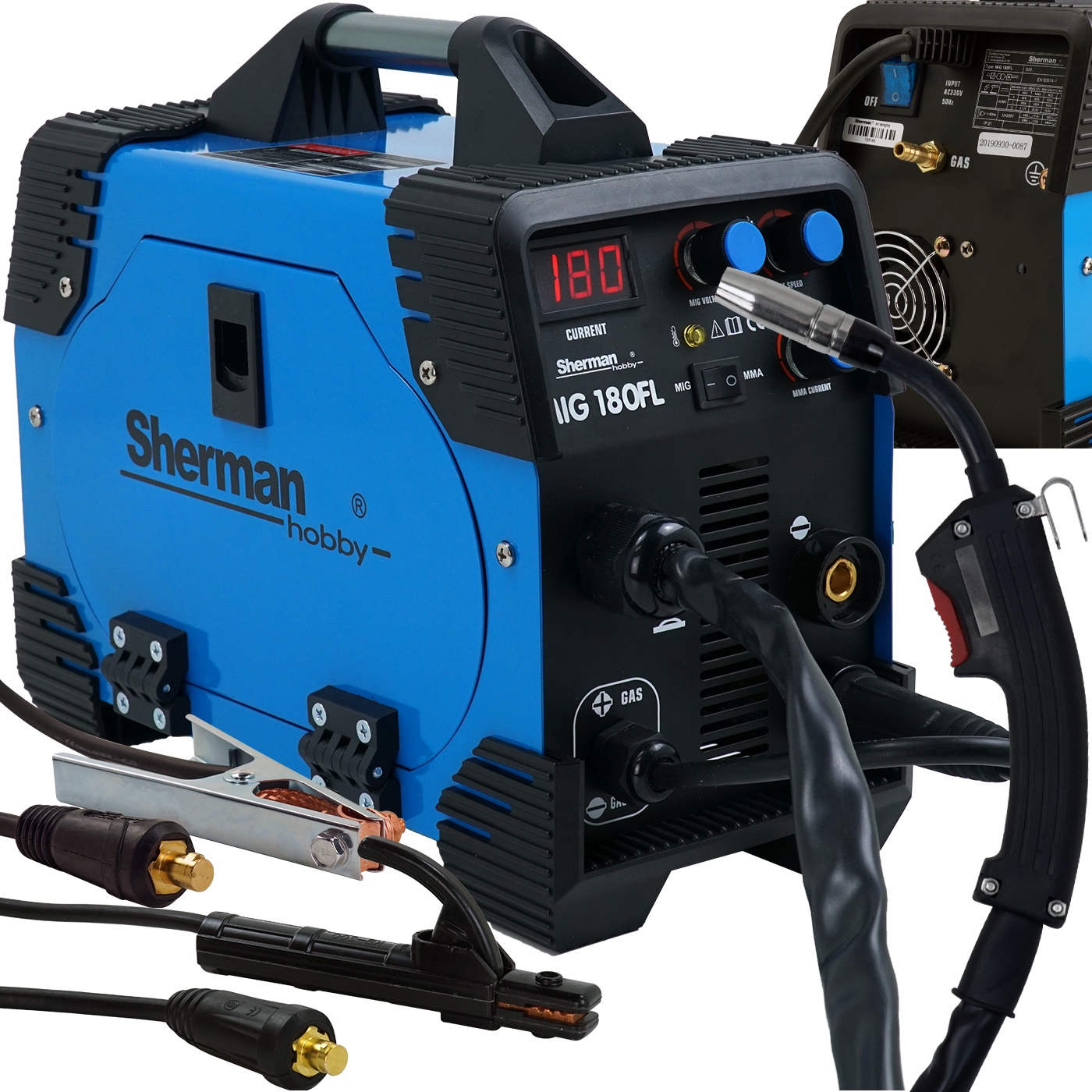 

Spawarka Mig Mag 180FL Migomat Mma Flux 180A 230V