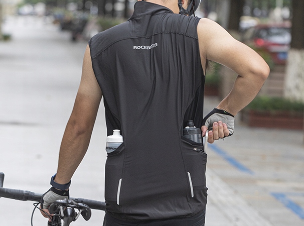 Kurtka rowerowa ROCKBROS 3in1odpinana kamizelka M Właściwości elementy odblaskowe oddychające szybkoschnące