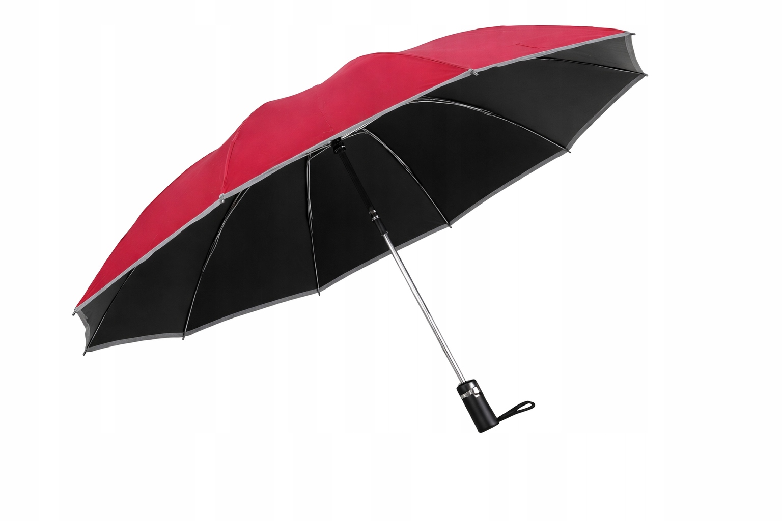 Vulun Deštník Automatický Skládací S Potahem 120 CM S Odrazkami 10 Žeber