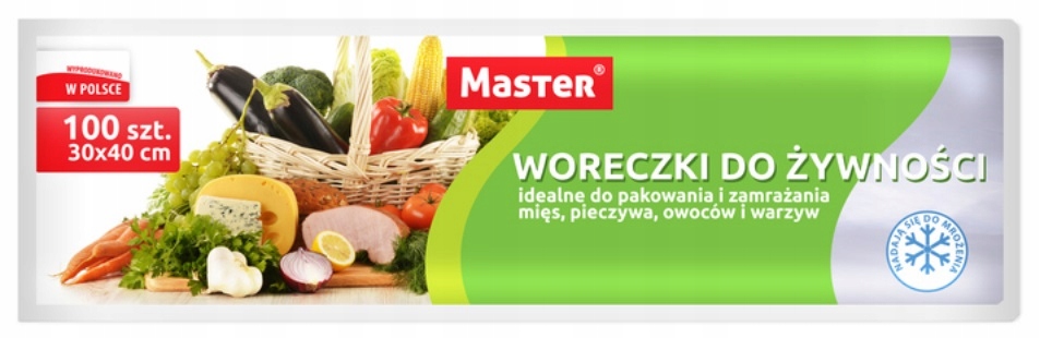 

Master Woreczki śniadaniowe 30*40cm 100 rolka