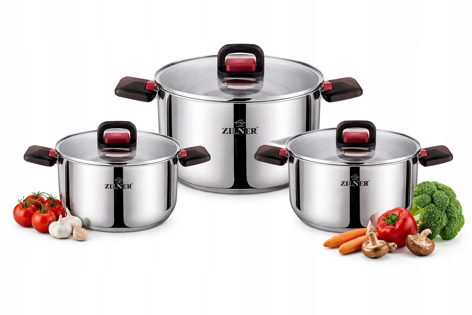 Sada hrnců na indukci, 6 dílů