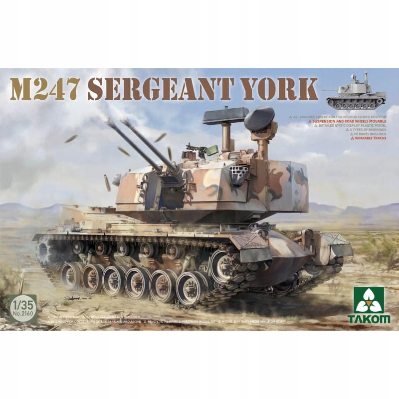 M247 seržant York 1:35 Takom 2160