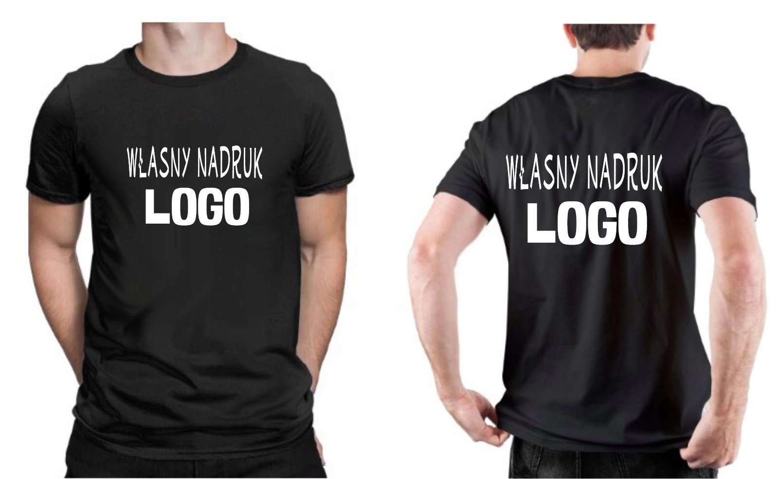 KOSZULKA Z WŁASNYM NADRUKIEM NAPIS LOGO TEKST XXL
