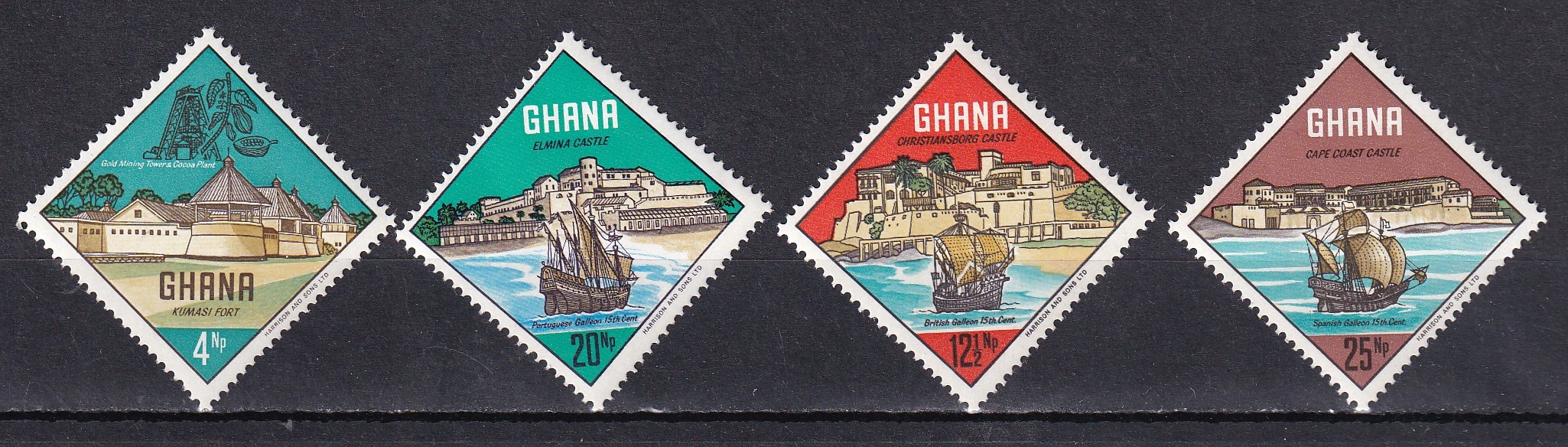 Ghana, Mi 306A-309A, 1967r., stan *, A3669