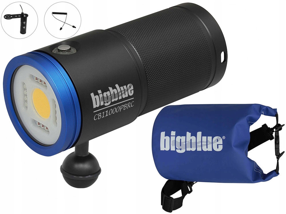 Big Blue Latarka Lampa foto wideo Cb 11000PB Rc Premium Pack 120° Pilot