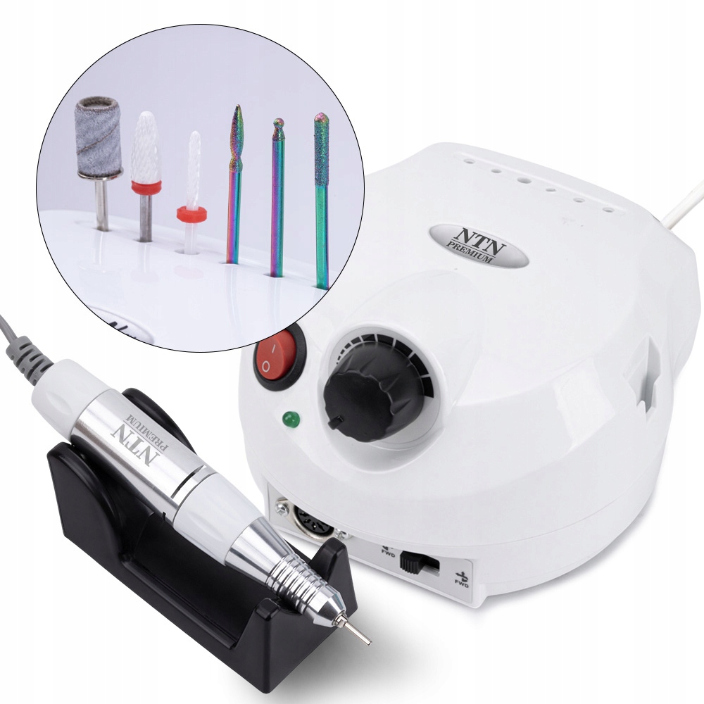 Profesjonalna Frezarka Do Paznokci Ntn DM202 65W Biała Pedicure Manicure