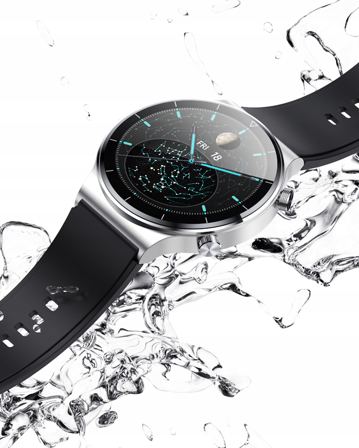 ZEGAREK SMARTWATCH do iPhone SAMSUNG XIAOMI HUAWEI Wodoszczelność 30m = WR30