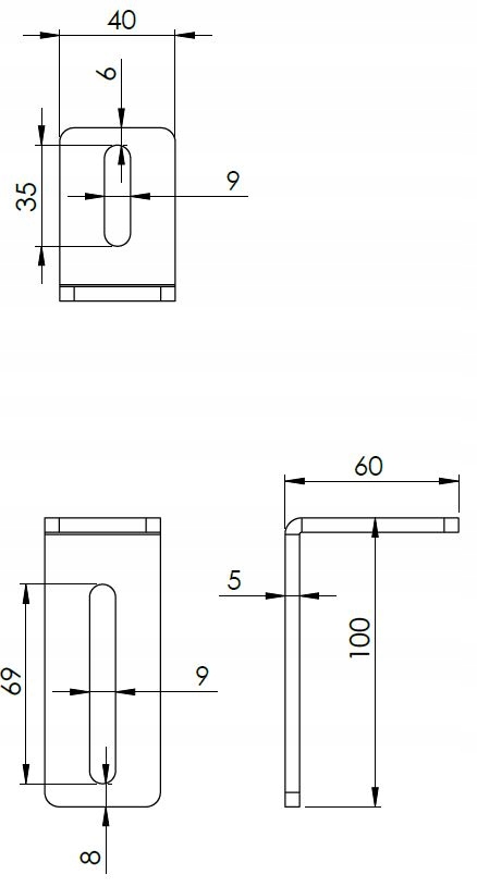 BRAMA ROLKA PROWADZĄCA Z KĄTOWNIKIEM FI25mm RB-25K Kod producenta RB-25K