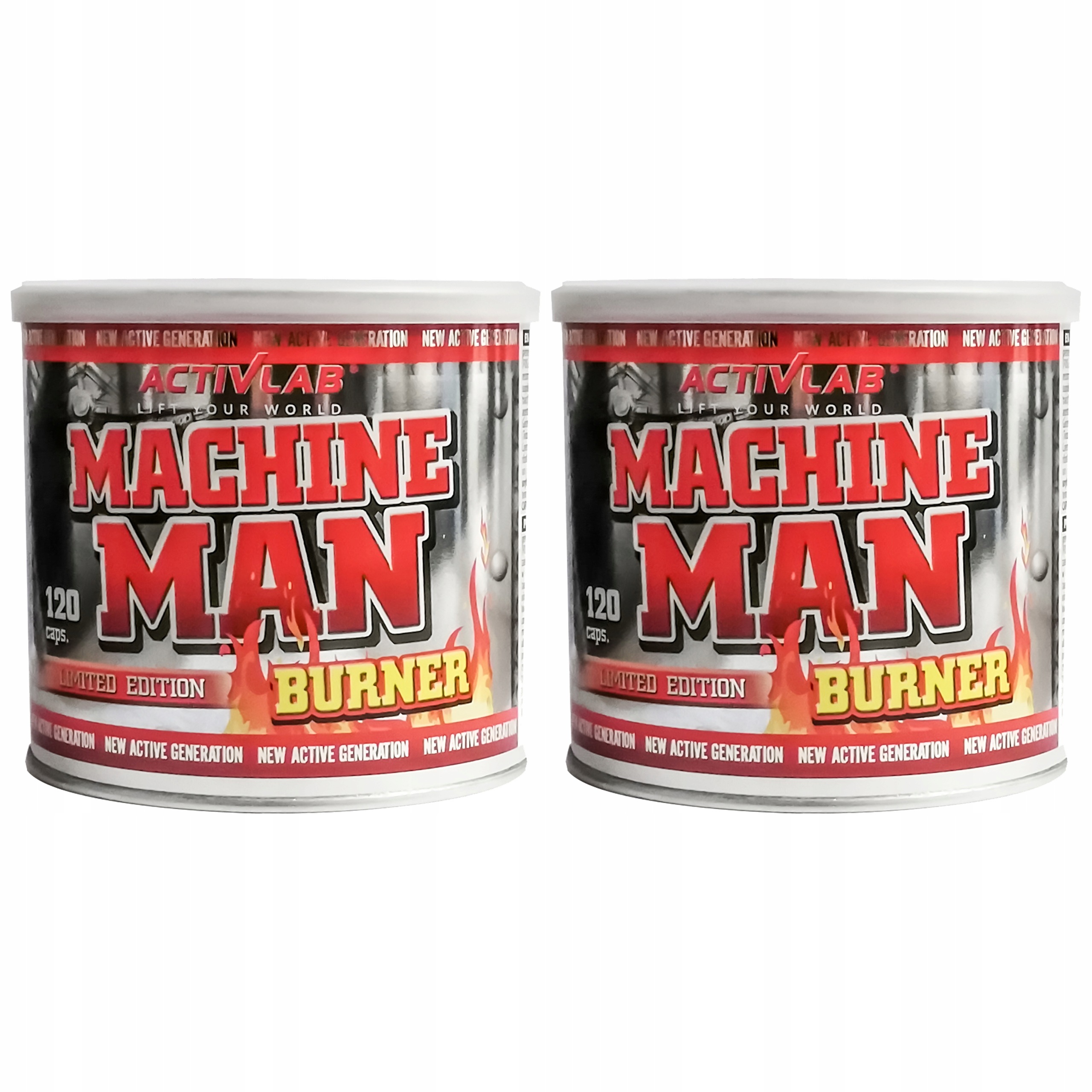 2x Machine Man Burner 120kap Hubnutí Redukce