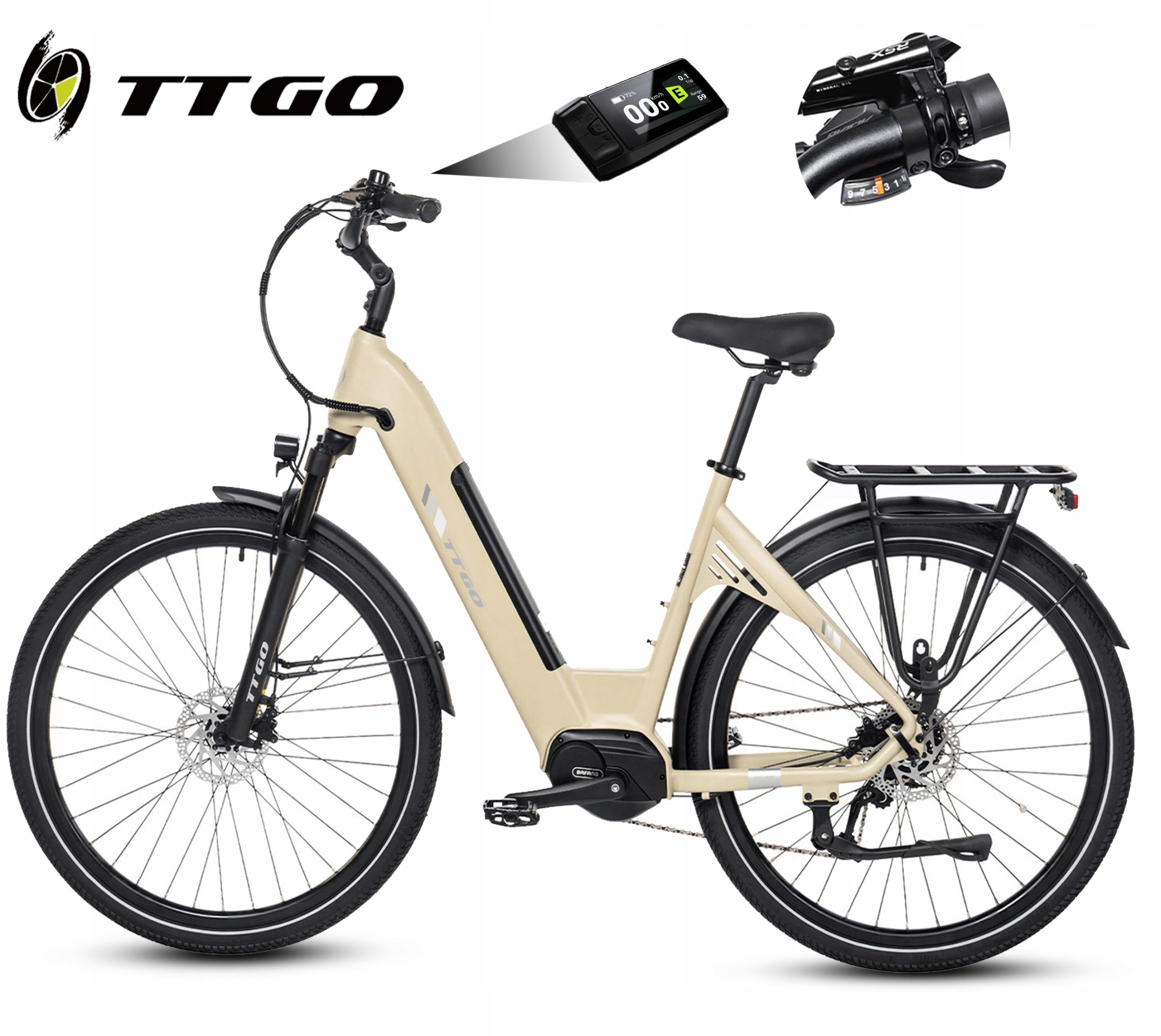 2026 Nové Ttgo C7 Se Elektrokolo Městské 250W 36V 18Ah 130KM