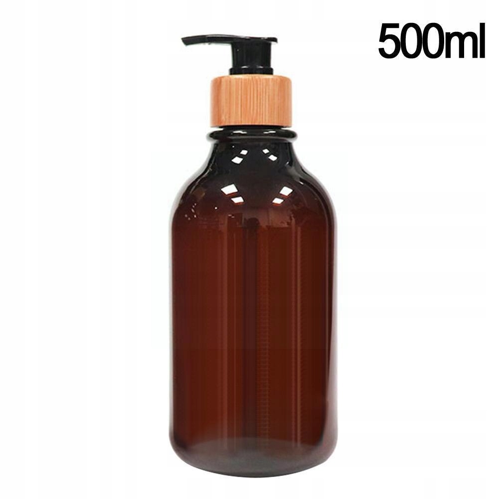 500 ml plastová Pet láhev 2 ks do koupelny na mýdlo, šampon