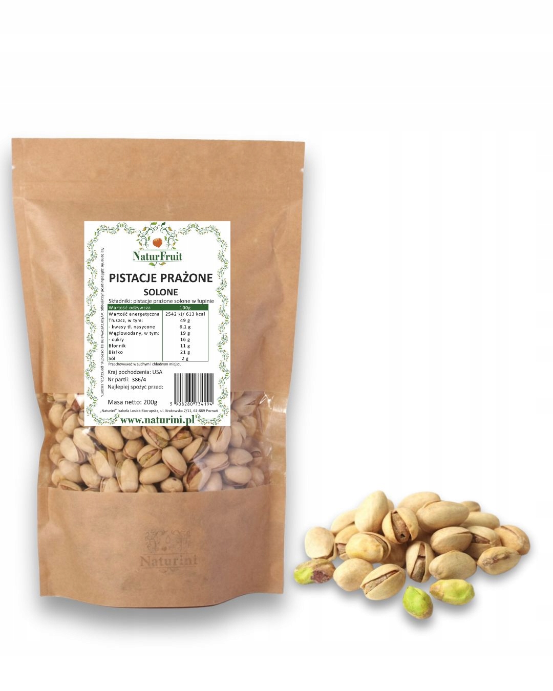 Levně Pistácie Solené 1 kg Pražené Přírodní Velké A Pěkné