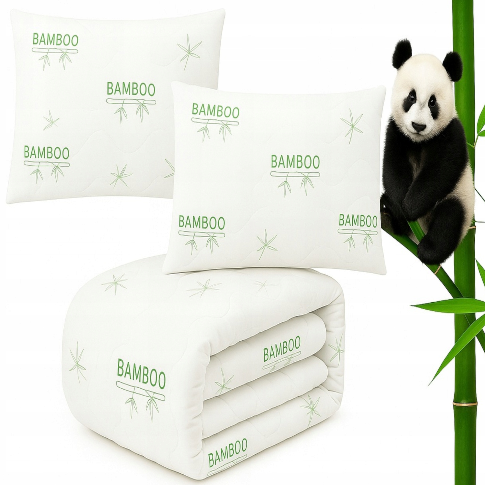 Celoroční sada bambusových přikrývka 220x200 polštáře 70x80 komfort plus