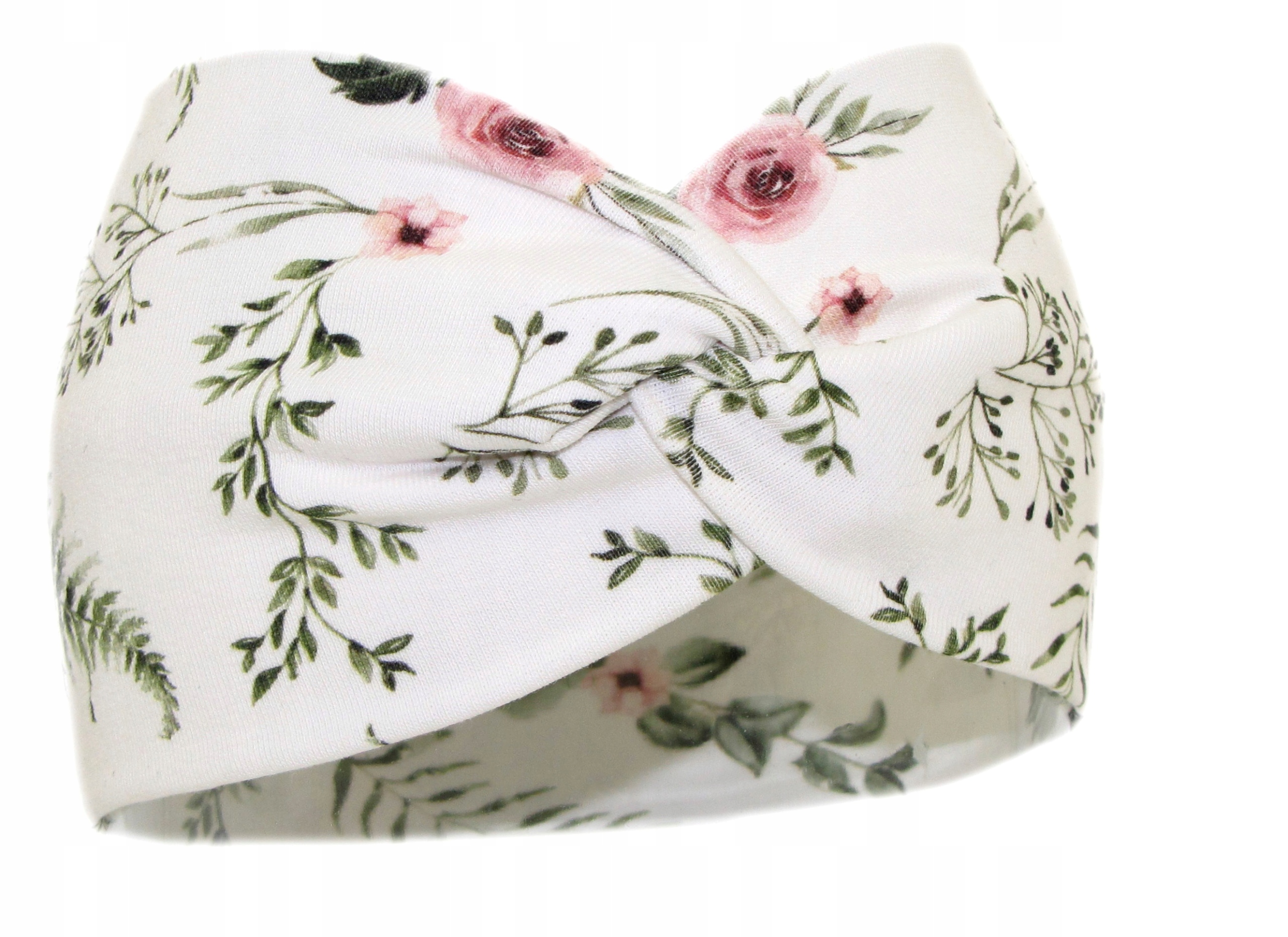 OPASKA DZIECIĘCA NA GŁOWĘ USZY DLA DZIEWCZYNKI 46-50cm LITTLE WILD ROSE