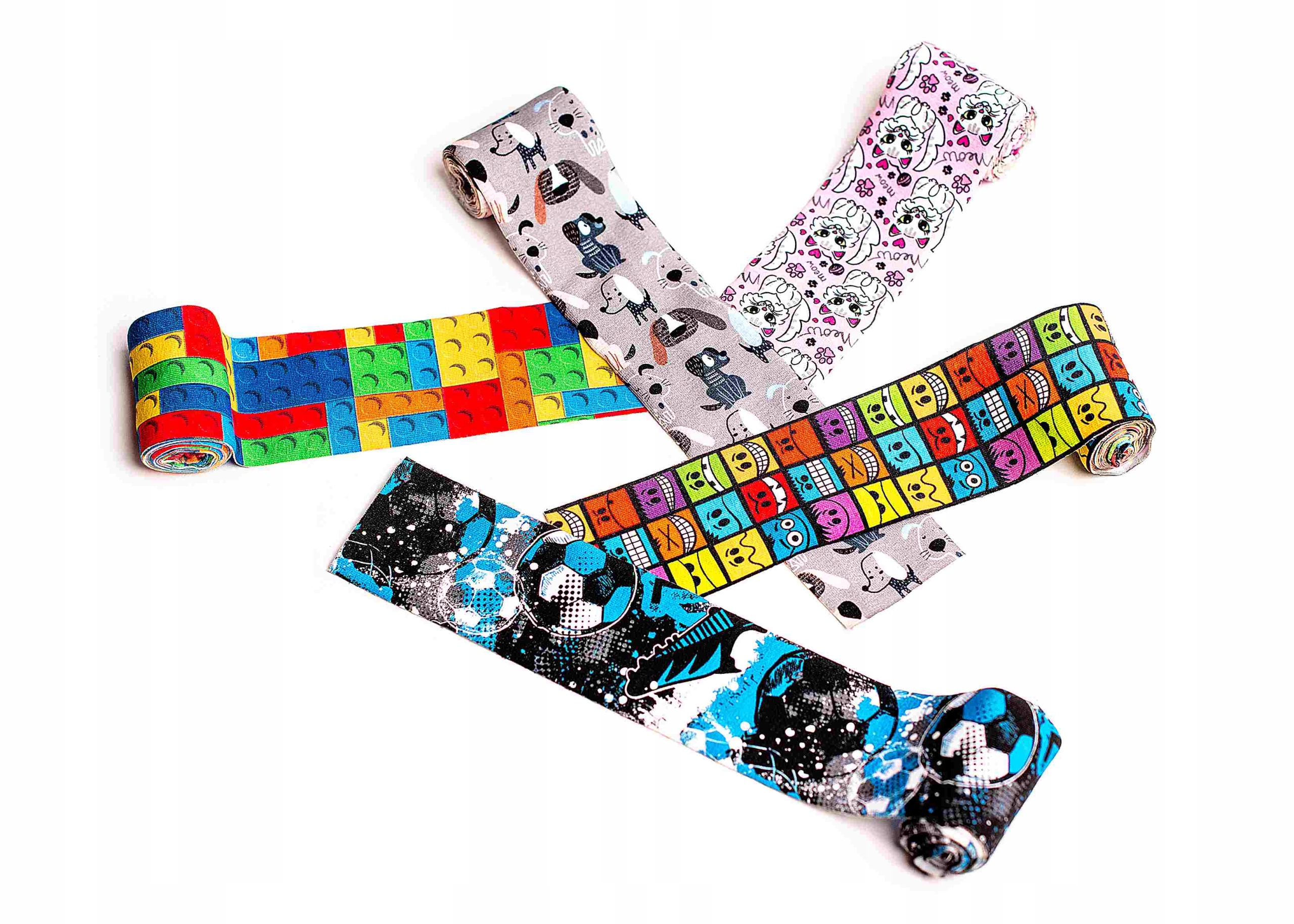 Owijłapka kolorowy bandaż Grzeczne Pieski 5x100 Producent wyrobu medycznego Nosiłapka.pl