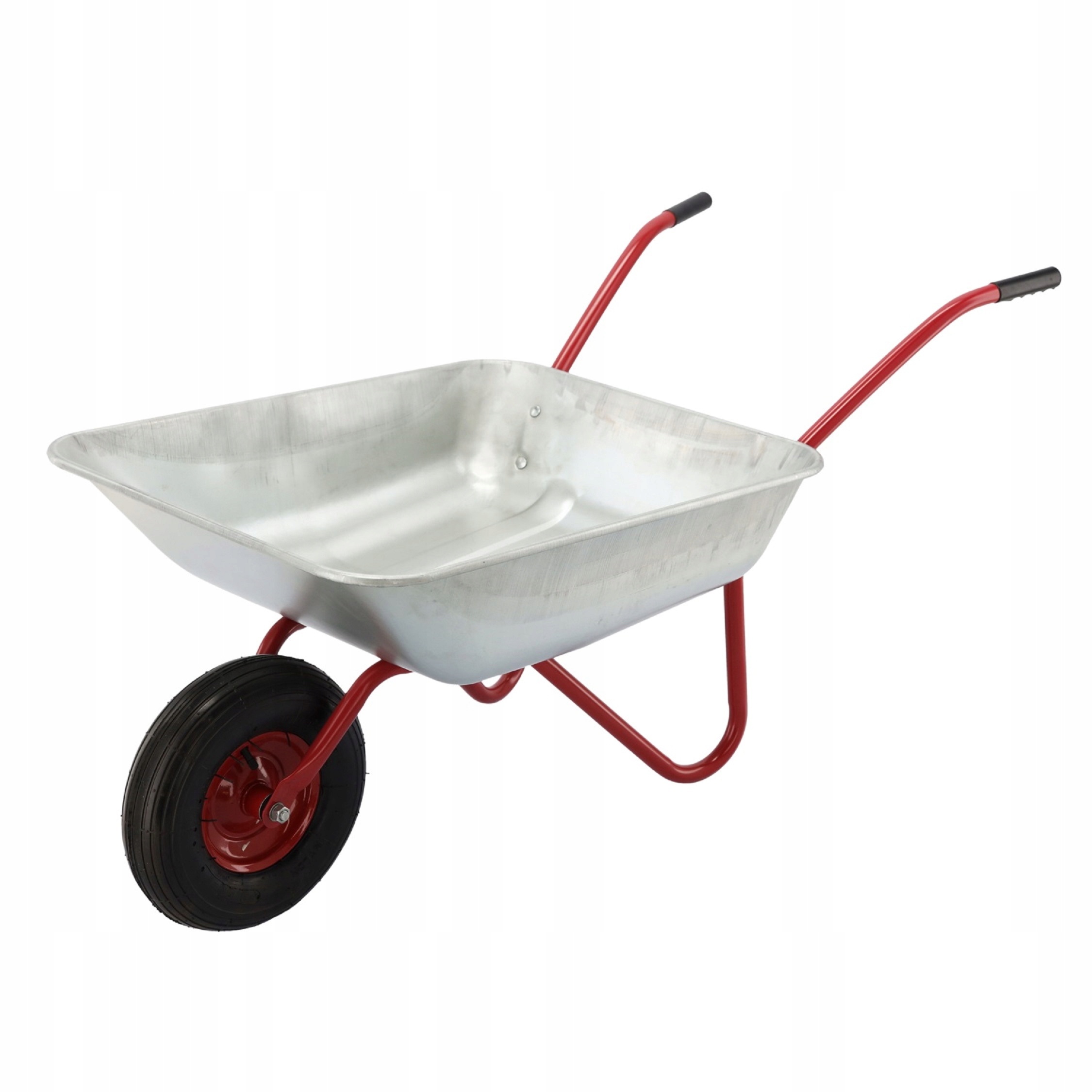 TACZKA METALOWA OGRODOWA LEKKA OCYNKOWANA METALOWE KOŁO 80/120 L