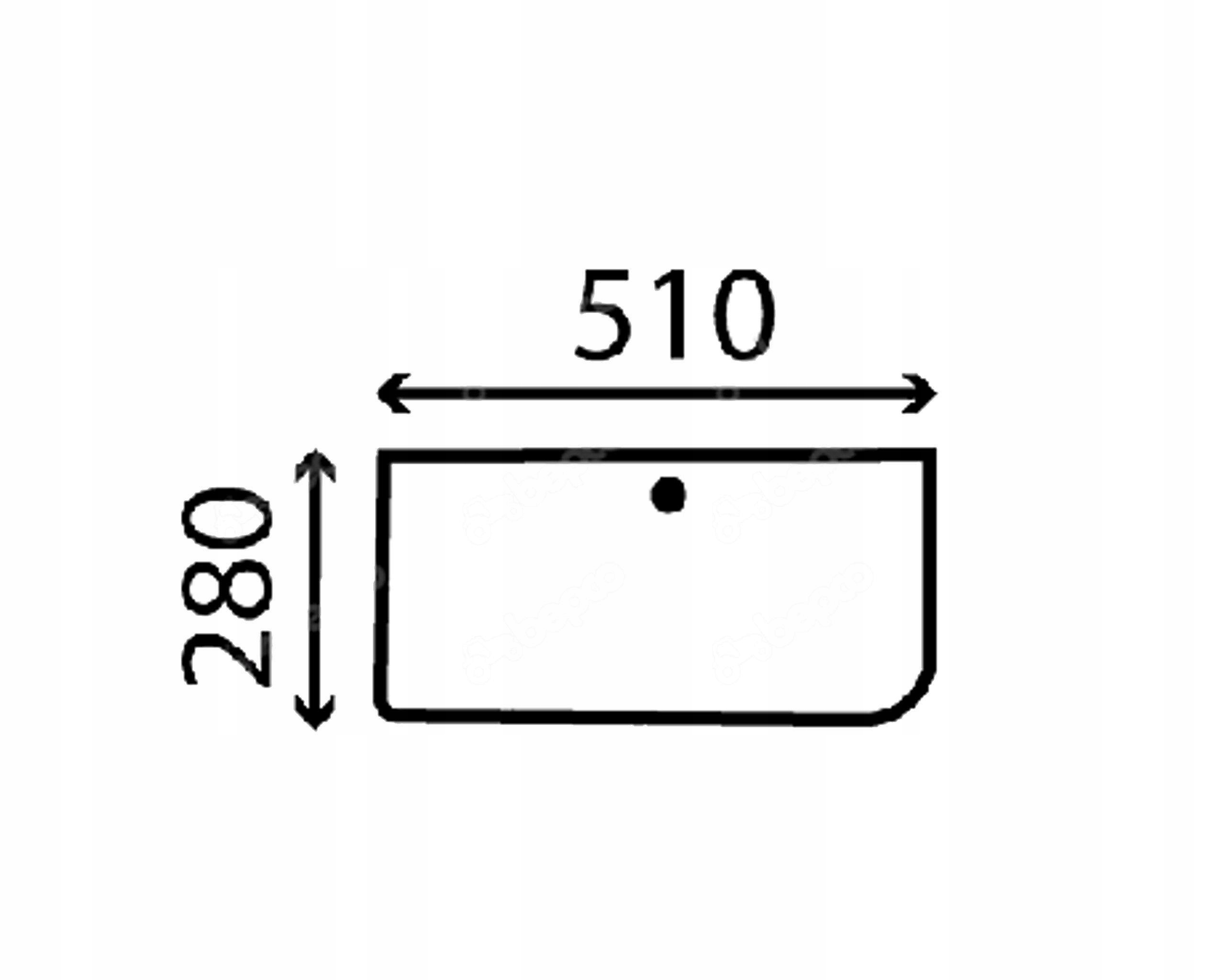 sklo Case série 46 a 55 zadní spodní 3220933R1
