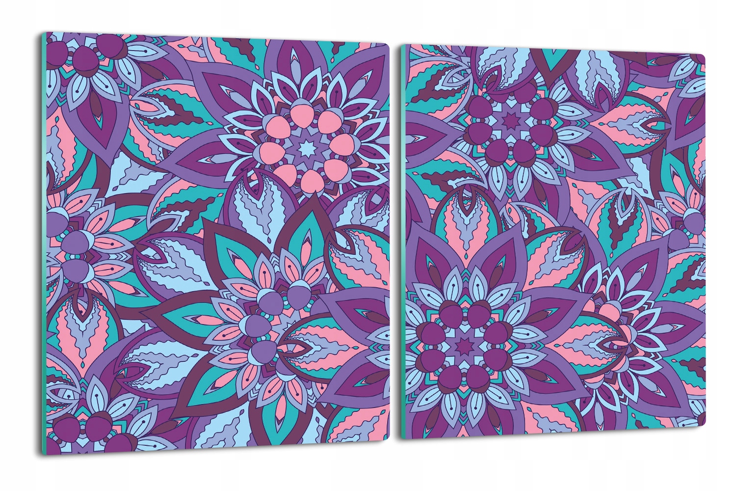 Obal 2x 40x52 s potiskem Květiny mandala vzor
