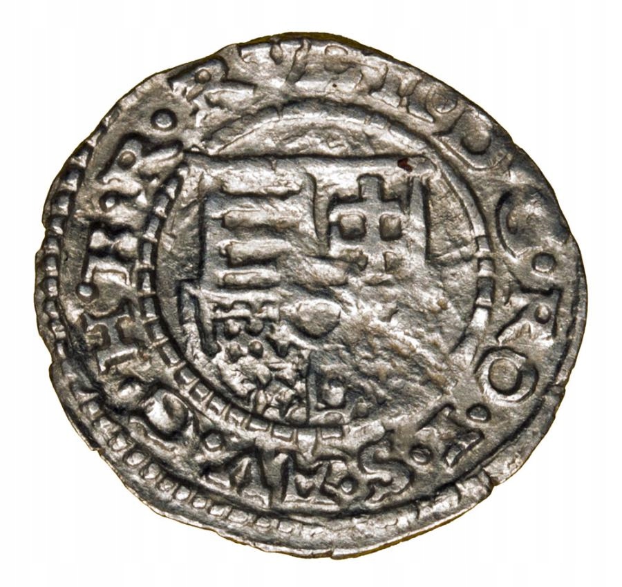 Denar 1602 Rudolf II Habsburg Węgry Kremnica