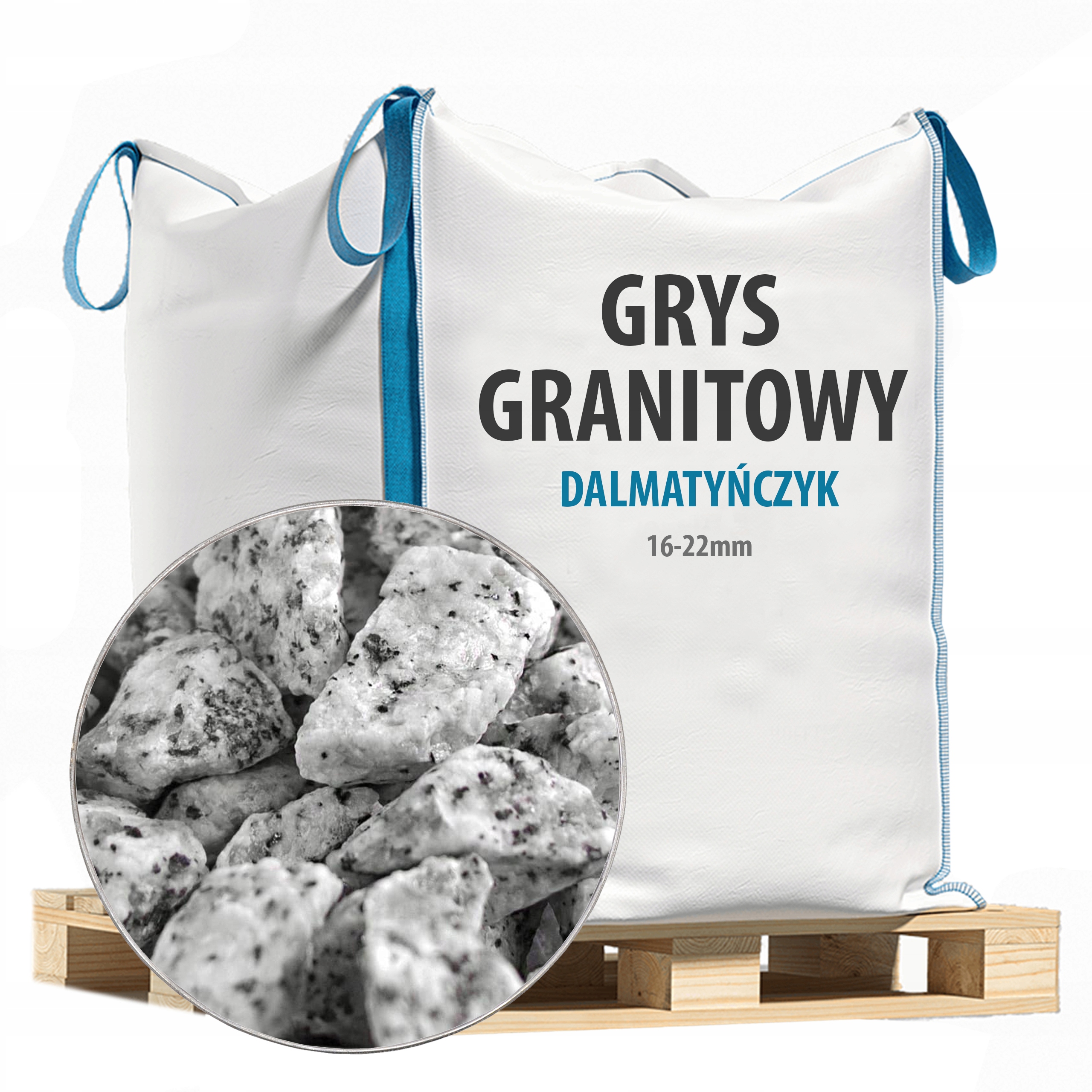 

Kamienie Ogrodowe Grys Granitowy Tona Big Bag