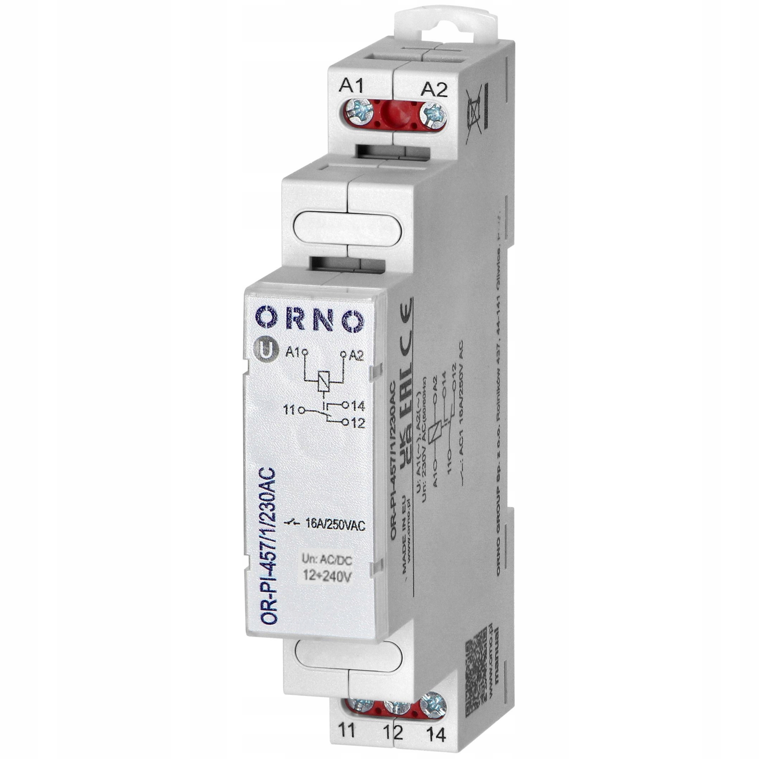 

Przekaźnik Elektromagnetyczny 1P 12-230V Ac/dc 16A