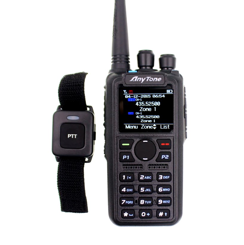AnyTone AT-D878 Uvii Plus Usb-c przycisk Bt Gps ręczny radiotelefon Dmr