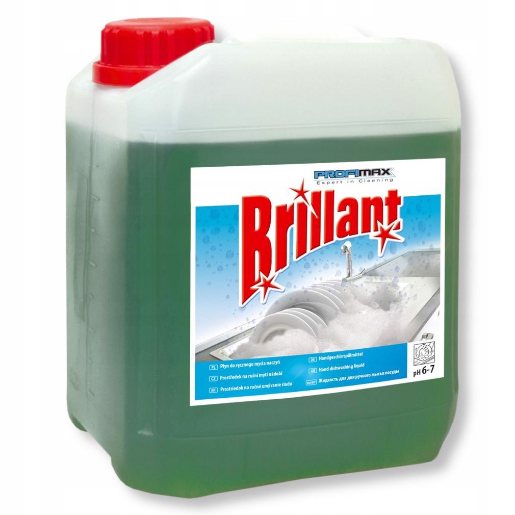 Levně Tekutý prostředek na mytí nádobí 5L Lakma Brillant 1 Ks
