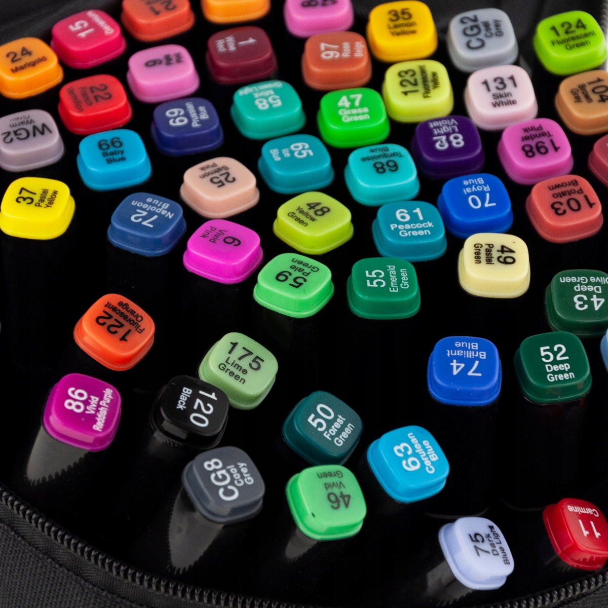 ZAKREŚLACZE MARKERY MAZAKI PISAKI DWUSTRONNE 60SZT Marka Martom