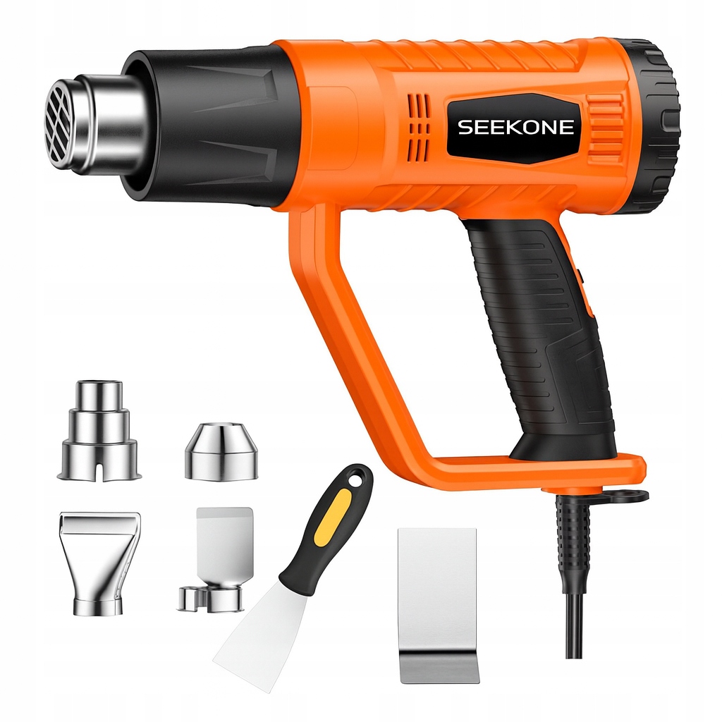 Elektrická Horkovzdušná Pistole Seekone 2000 W se sadou trysek a regulací 400/600 °C