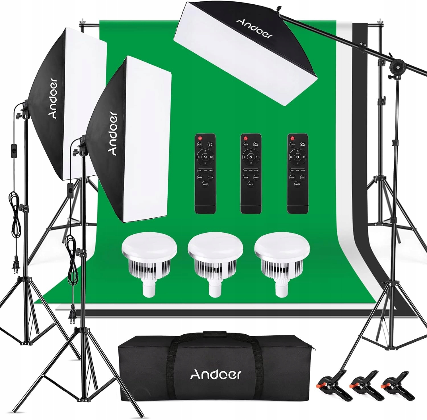 Osvětlovací Softbox Andoer Pro 85 V Sadě 2800–5700 K, Fotografie, Pozadí