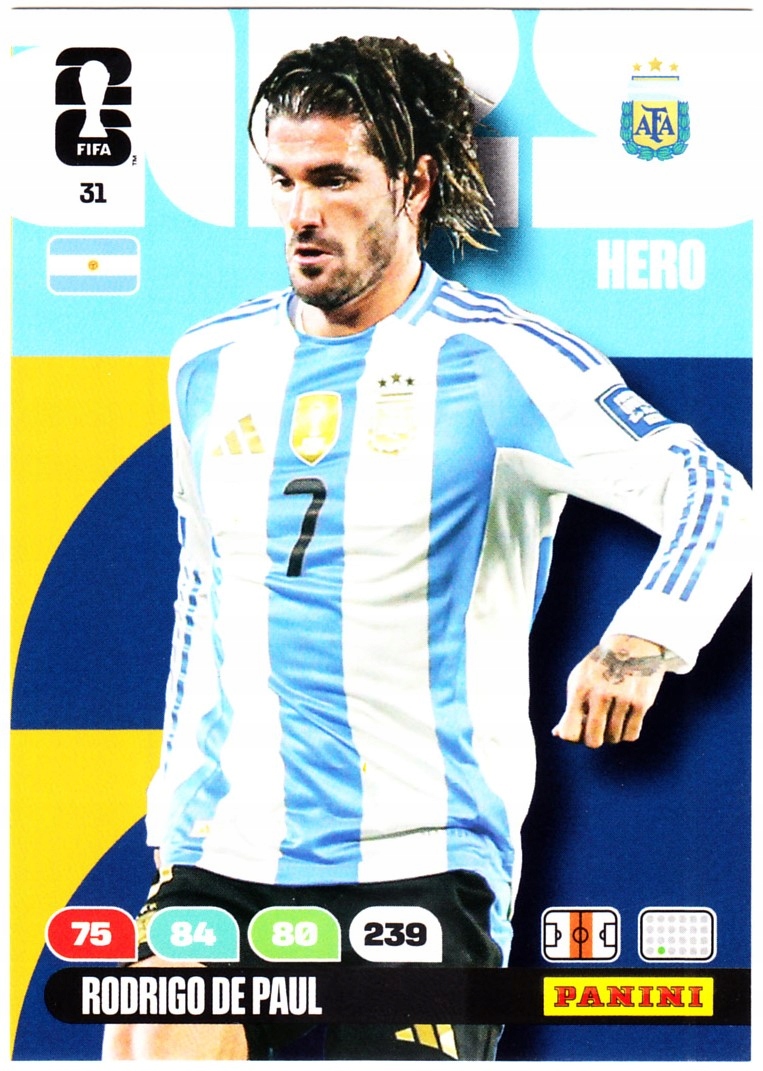 Karta Kolekcjonerska Panini Fifa World Cup 2026 Core Rodrigo De Paul 31