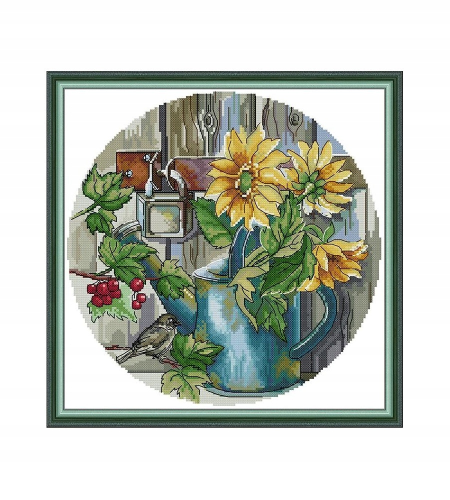 Křížková výšivka počítaná sada (kanva, mulina)