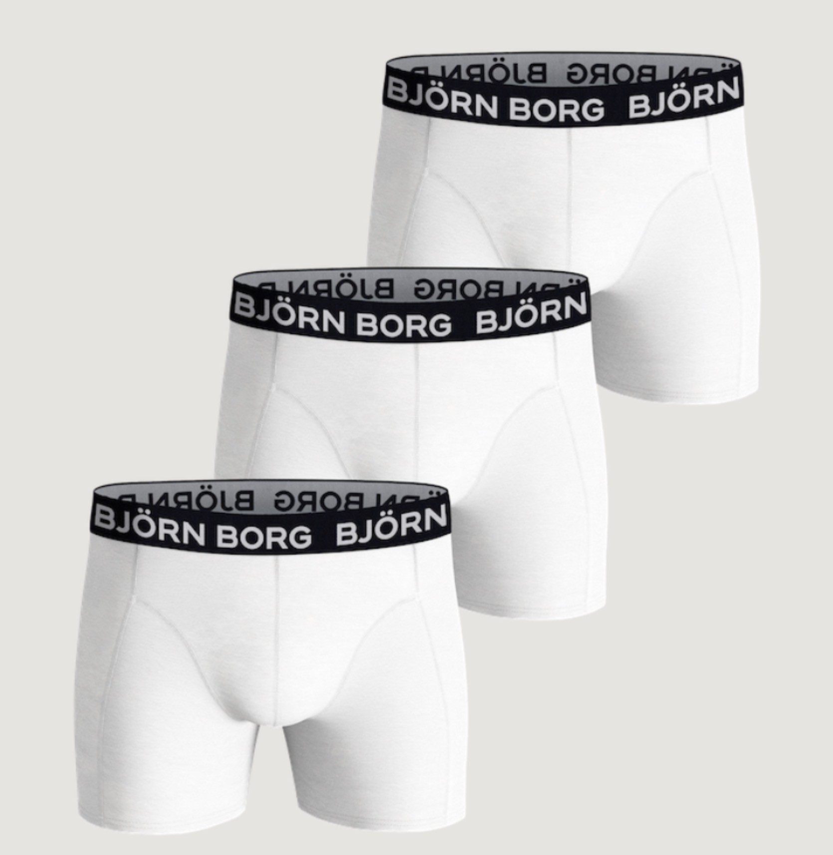 Björn Borg Sport Pánské Spodní Prádlo Boxerky z prémiové bavlny 3-pack XXL